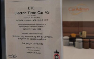 Sertifisert: ISO/IEC 27001